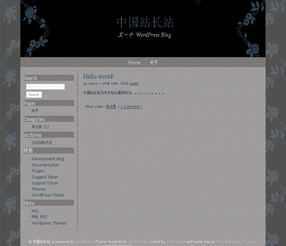 WordPress Blue Grey模板_Yunyiwl.com_主题模板插图