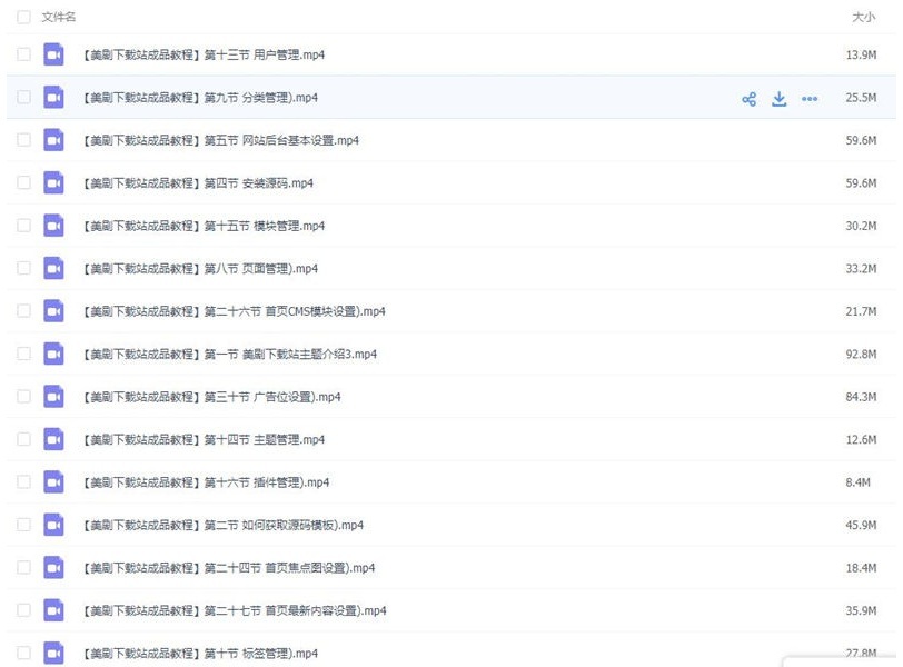 Z-blog程序搭建电影下载站(附源码+全套课程)