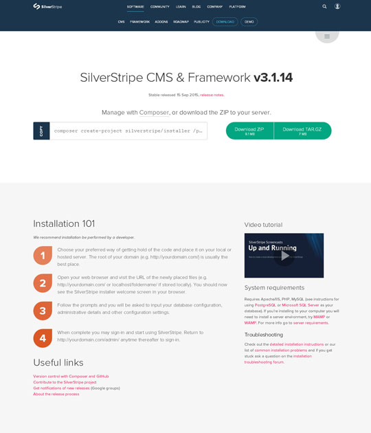 silverstripe 内容管理系统 v4.3.0插图