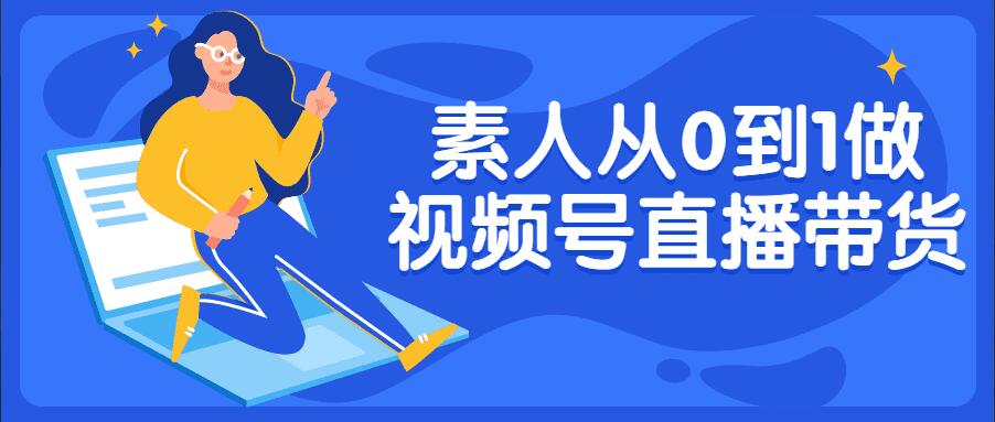 直播带货课程：从0到1做视频号直播带货