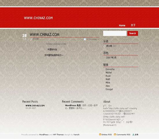 WordPress ChinaRed_Yunyiwl.com_wordpress主题插图