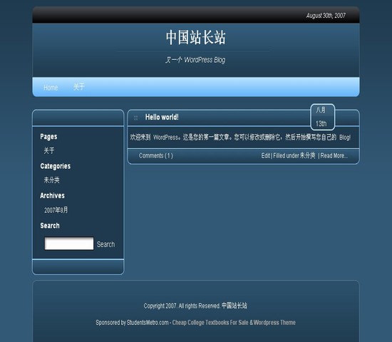 WordPress Simply Blue_Yunyiwl.com_Yunyiwl.com插图