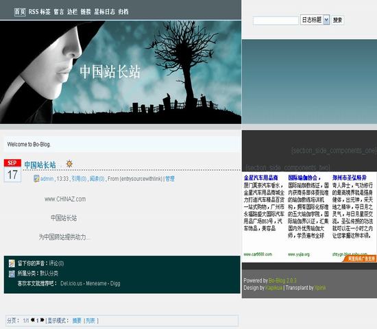 Bo-Blog wordpress移植3栏_Yunyiwl.com_主题模板插图