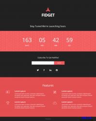 Fidget网站上线倒计时模板_帝国cms模板插图