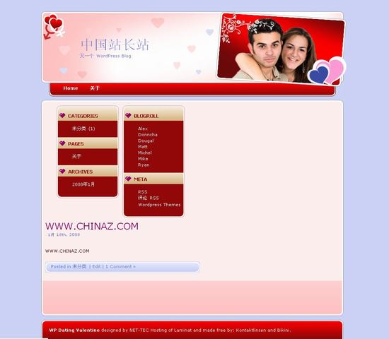 WordPress 情人节模板_Yunyiwl.com_主题模板插图