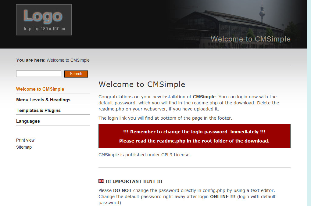 CMSimple内容管理系统_帝国cms模板插图