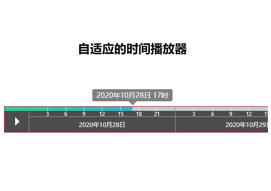 日期时间轴进度条播放特效