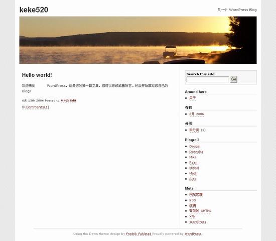 WordPress 夕阳_Yunyiwl.com_wordpress主题插图