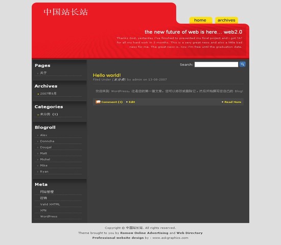 WordPress RedHorizon_Yunyiwl.com_wordpress主题插图
