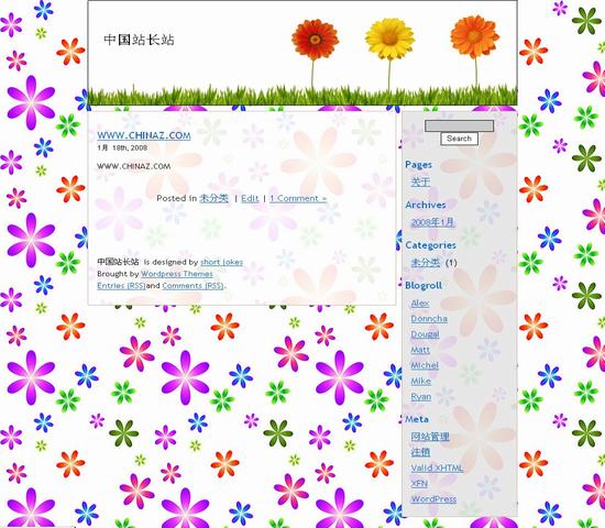 WordPress 美丽花朵模板_Yunyiwl.com_wordpress主题插图