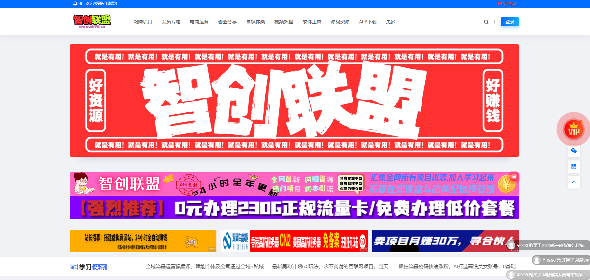 资源网教程网整站源码/CEO总裁主题开心版/博客网站模板