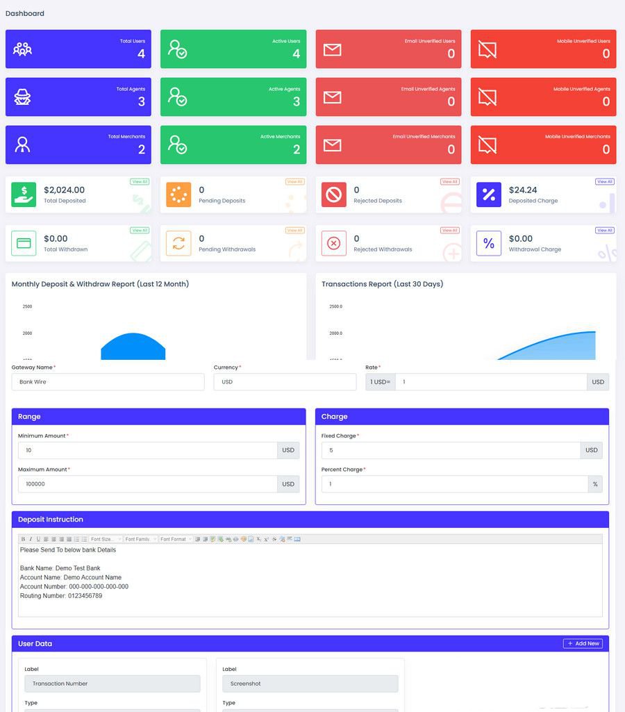 viserpay海外版支付接口源码 flutter代理商户用户前端 Laravel后端框架