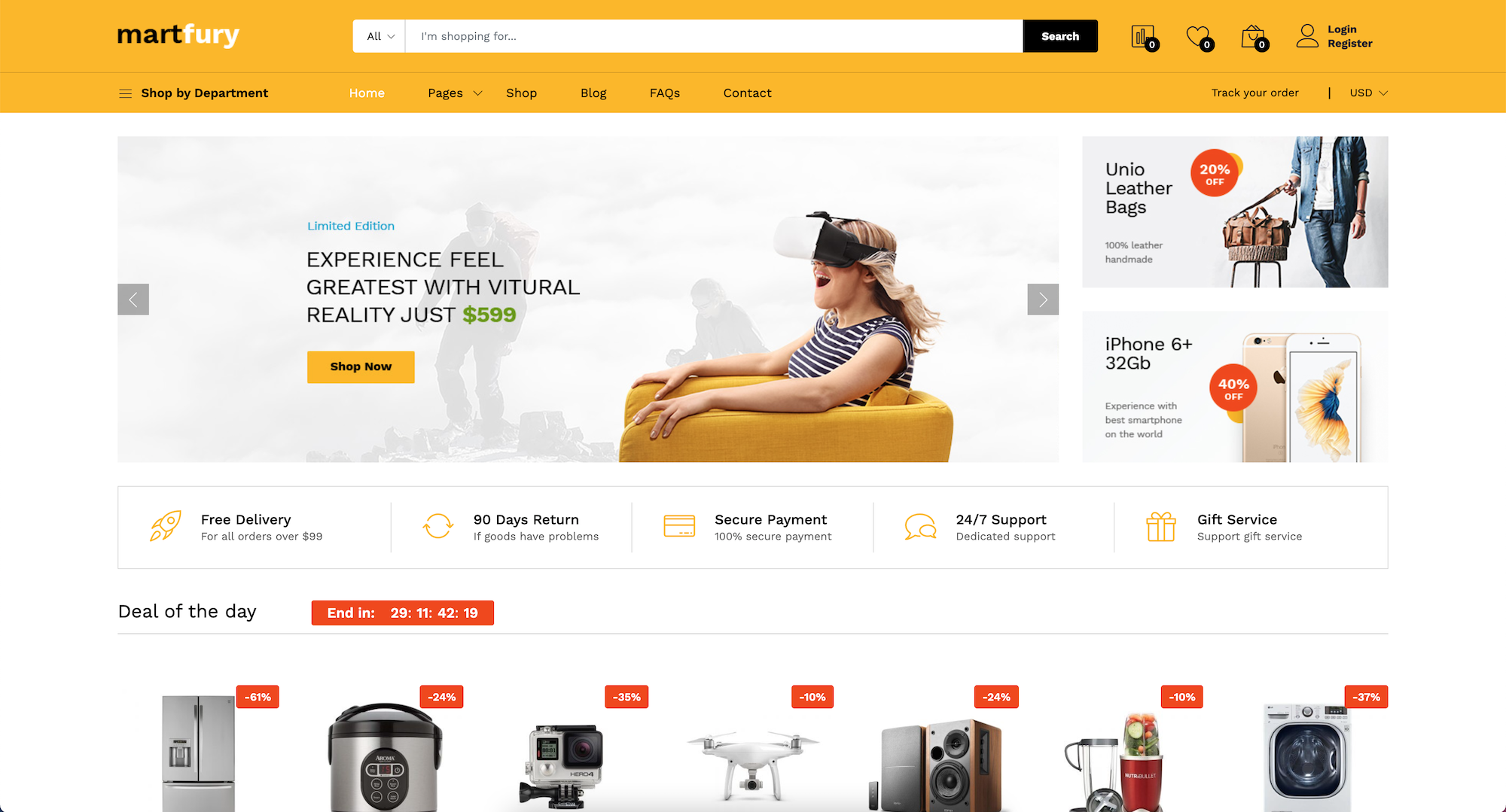 MartFury v1.40.6 – 多供应商/市场Laravel电子商务系统 (Nulled)