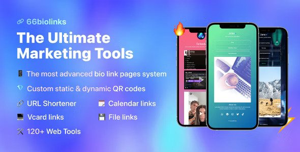 66biolinks v57.1.0 – 短链接、网址缩短、二维码及网页工具