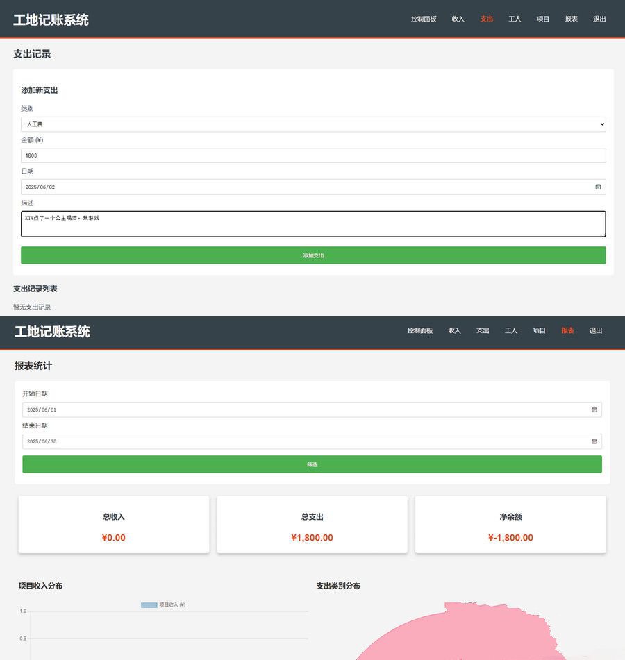 PHP公司收入支出记账系统员工记账系统源码