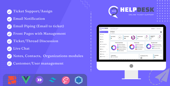 Laravel HelpDesk Pro在线工单系统 客服支持和管理