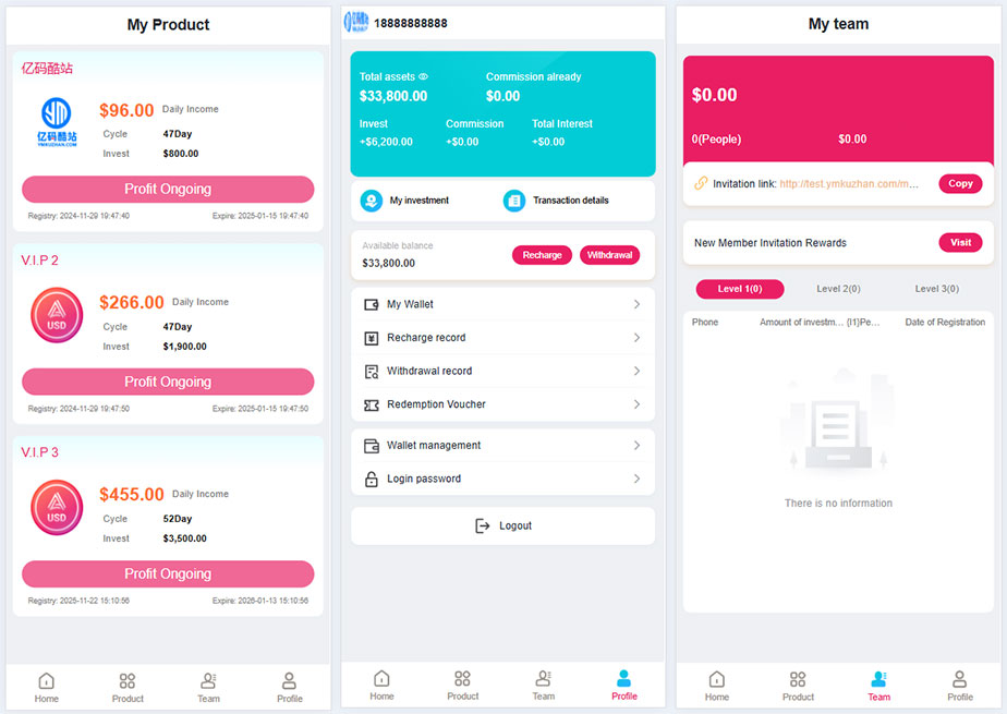 海外虚拟币投资理财系统源码下载/基于Laravel框架插图1