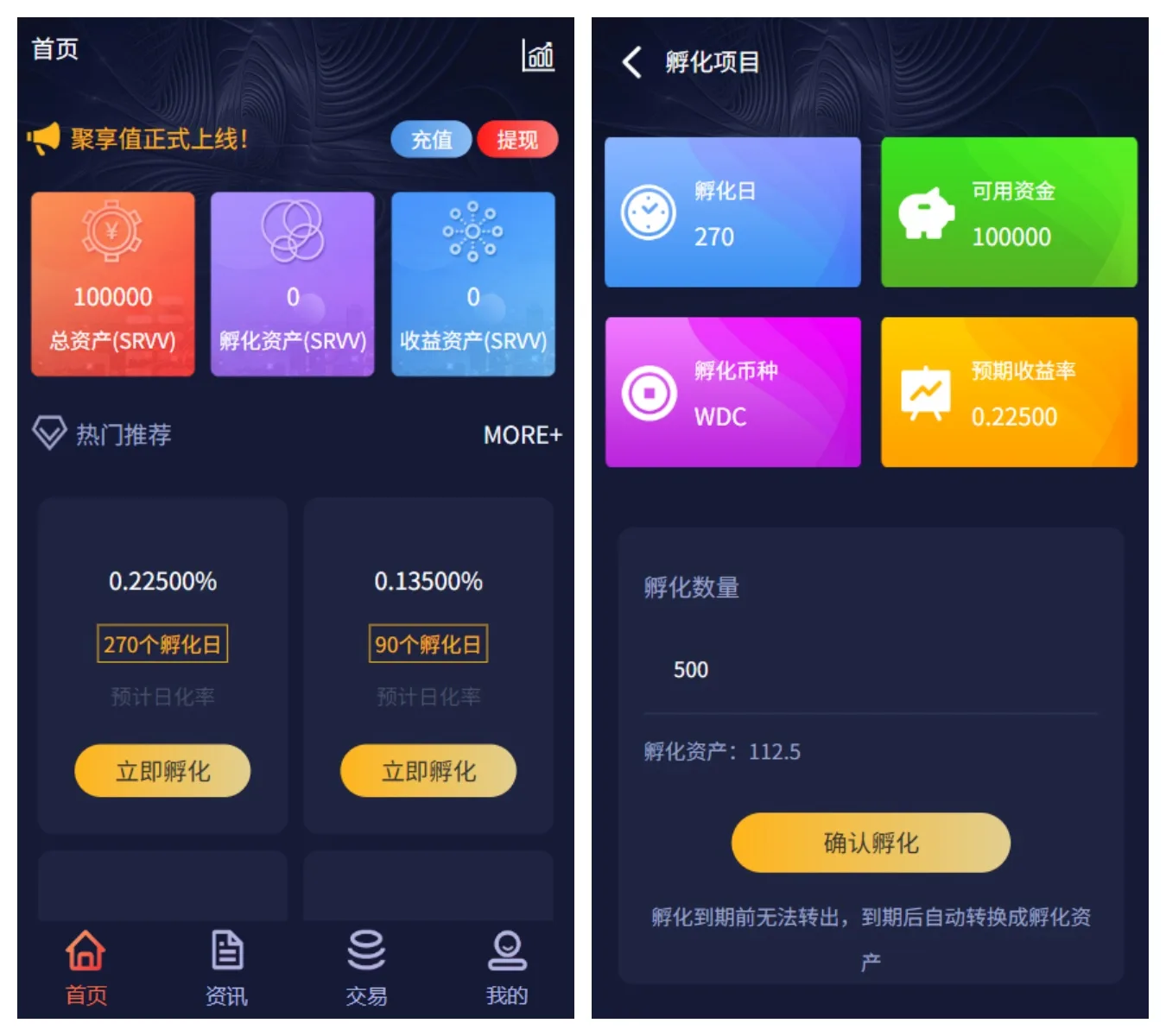 聚享值虚拟币养成,算力节点源码,虚拟币资金盘源码,带文本教程