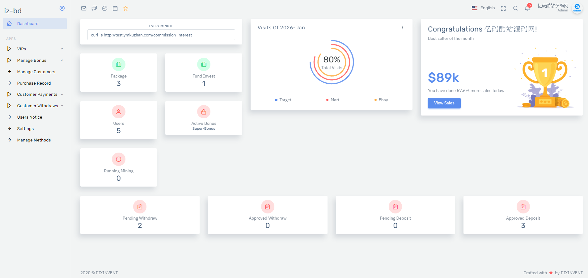 PHP Laravel 海外基金投资理财平台源码完整版下载（带前后台+搭建说明）插图4