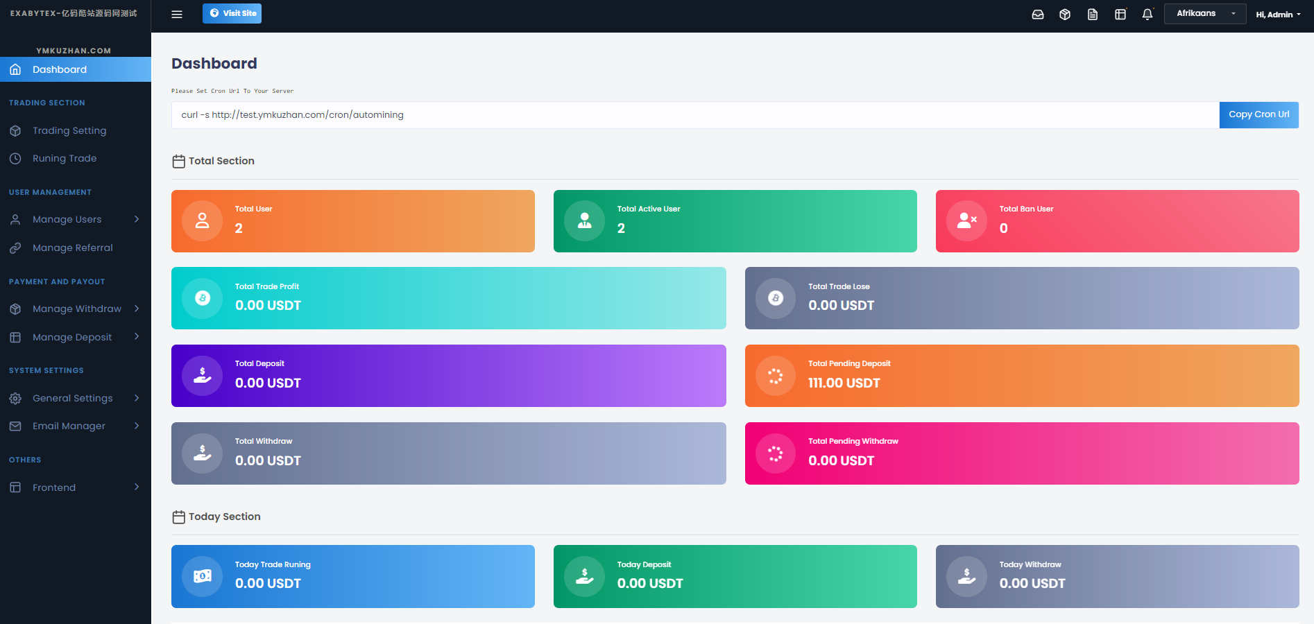 海外版 AI 量化交易系统源码下载｜Laravel 区块链投资理财平台插图2